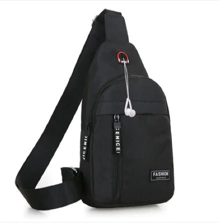 Men's Canvas Sling Bag - Pistachio
