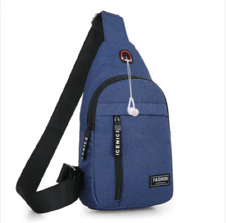 Men's Canvas Sling Bag - Pistachio