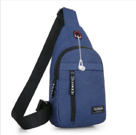 Men's Canvas Sling Bag - Pistachio